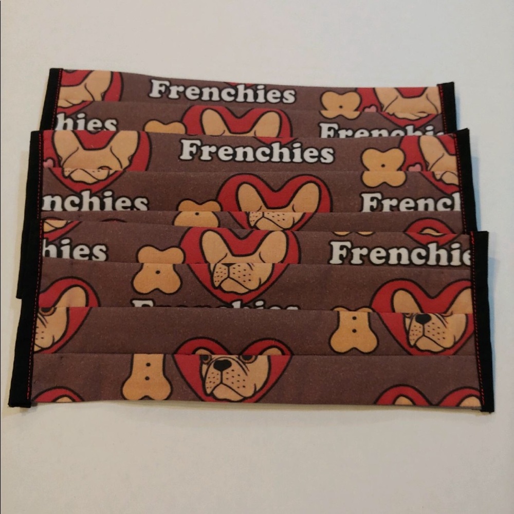 Frenchie lovers & owners! Adorable cotton masks